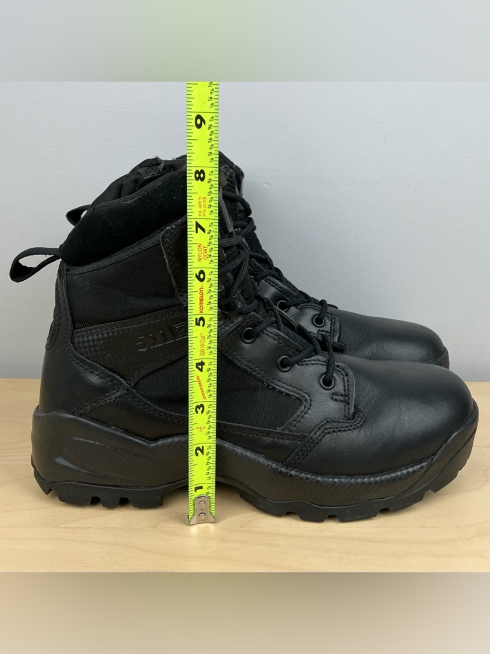 5.11 Tactical Men’s Size 9.5 ATAC 2.0 6” Side Zip Black Tactical Work Boots - Picture 12 of 12